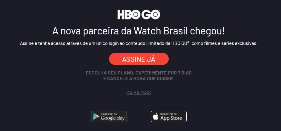 HBO GO NA WATCH BRASIL